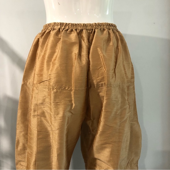 NWOT Golden Salwar Harem Pants - Picture 11 of 14